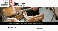 Desktop Screenshot of calsmallbusinessalliance.org